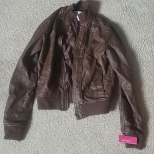 Faux leather jacket